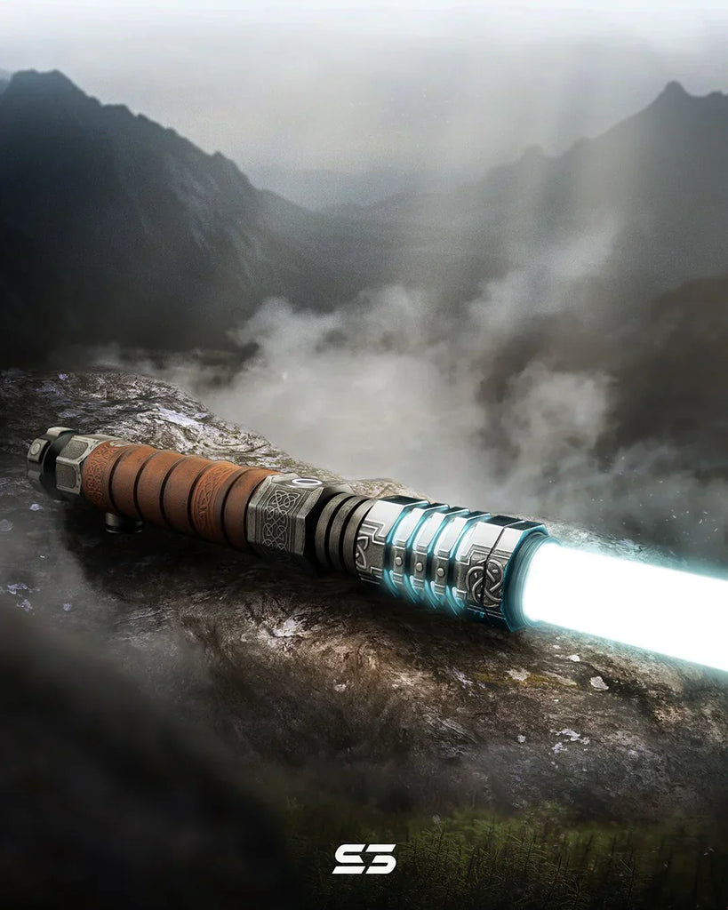 Star Wars-inspired custom neopixel lightsaber with a white blade