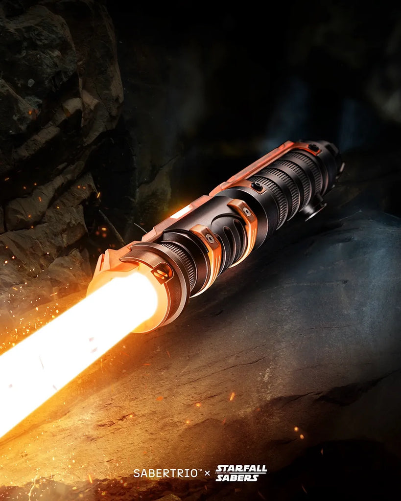 Kyle Katarn-inspired custom neopixel lightsaber