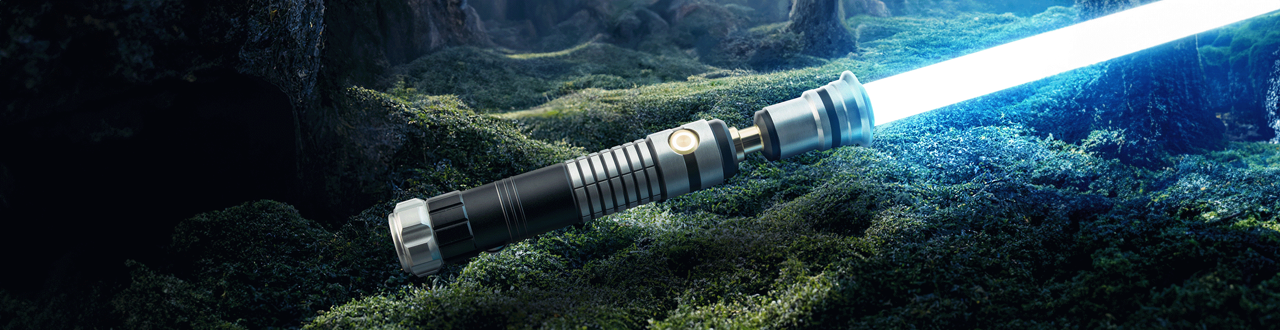 Aeryn custom lightsaber with precision design and Neopixel technology