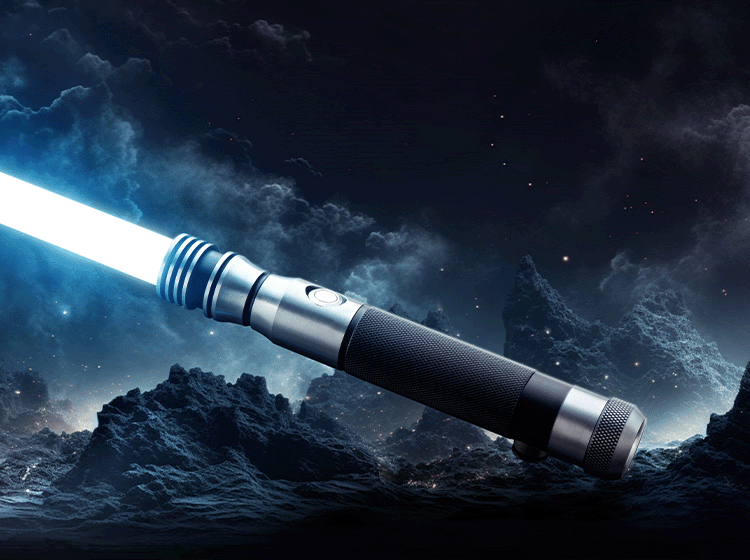 Arclyte custom lightsaber with precision design and Neopixel technology