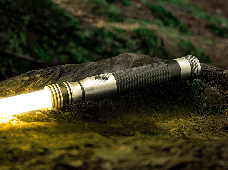 Arclyte custom lightsaber with precision design and Neopixel technology