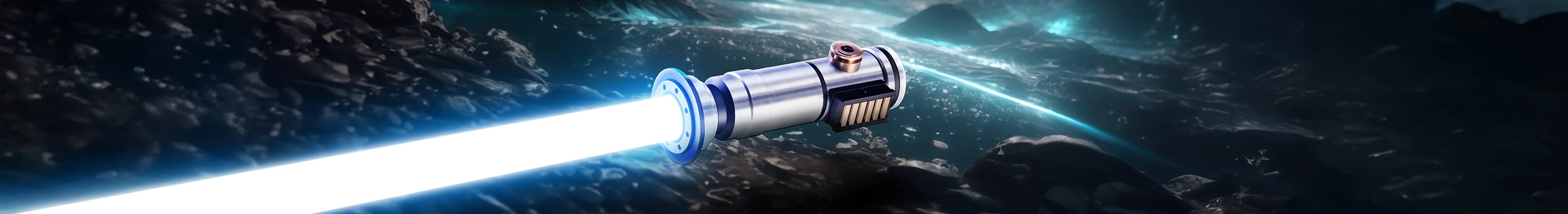Aria custom lightsaber with Neopixel technology and customizable hilt and blade options