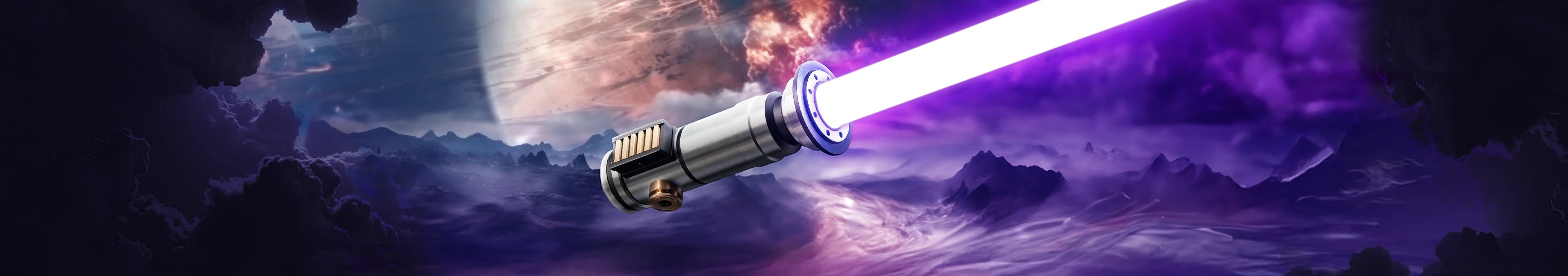 Aria custom lightsaber with Neopixel technology and customizable hilt and blade options