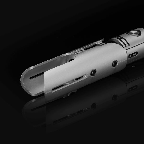 Armored Emitter Shroud Brushed Silver Black - Sabertrio