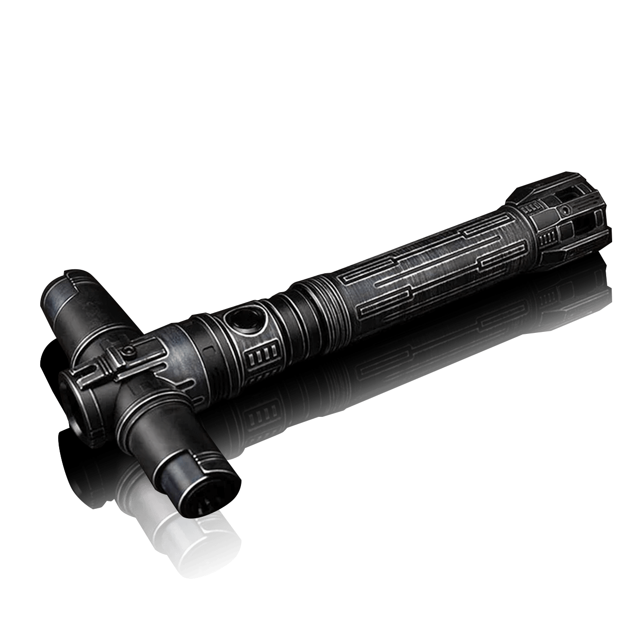Krosgaard custom lightsaber with Neopixel technology and iconic side blades