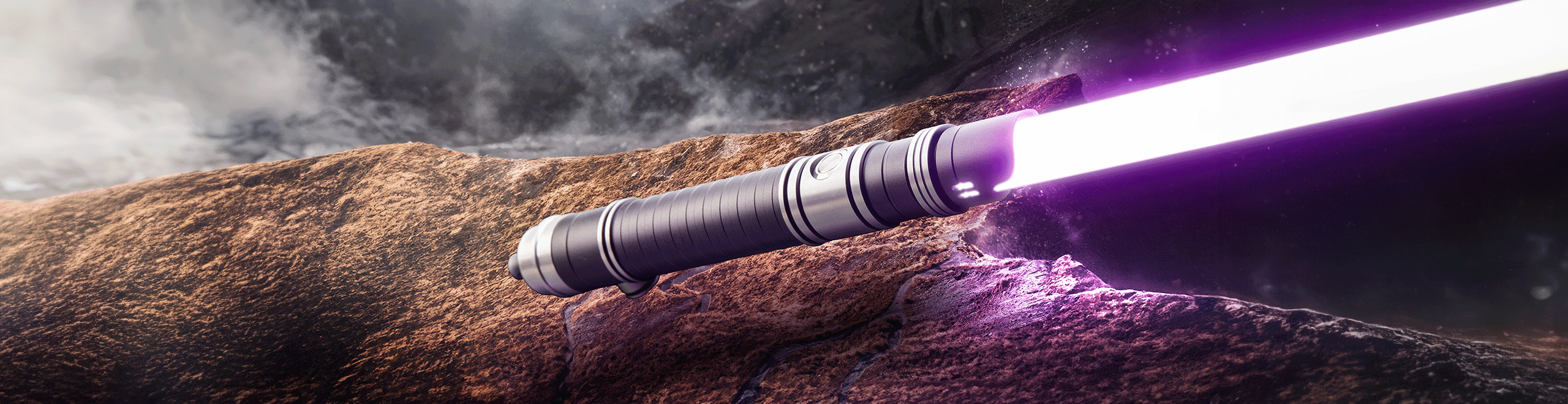 Mirah custom lightsaber with unique design and Neopixel technology