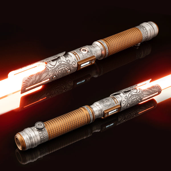 Sabertrio Senza “Critical Edge” Legendary Neopixel lightsaber from the Ready To Ship collection.