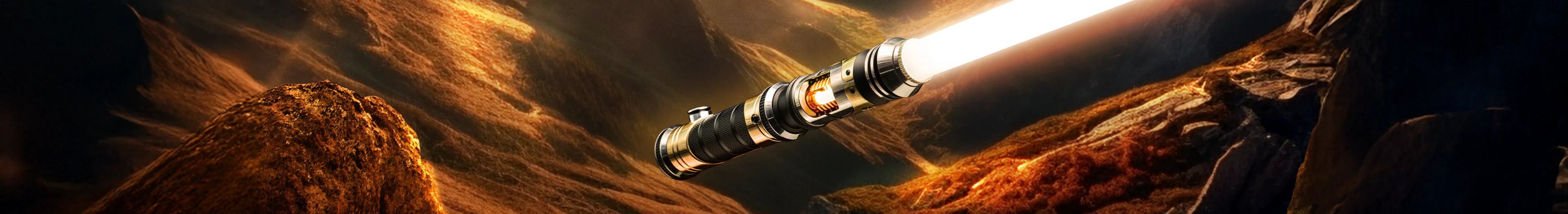 Solarien custom lightsaber with Neopixel technology and customizable hilt and blade options