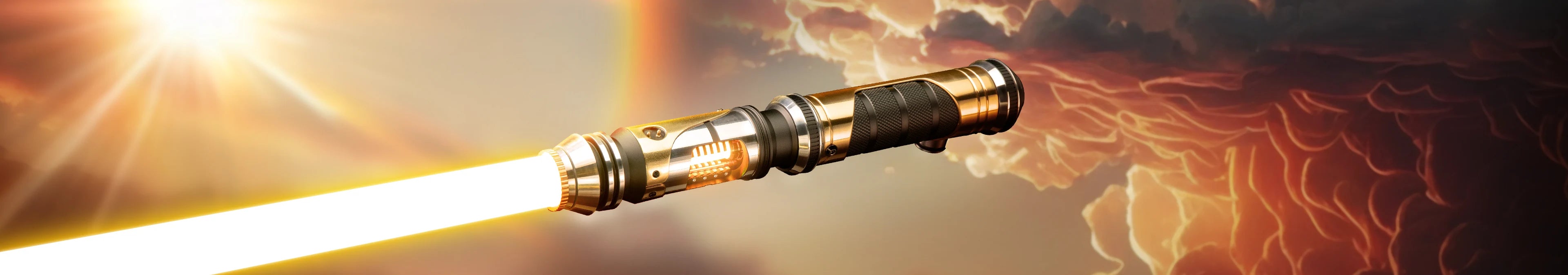 Solarien custom lightsaber with Neopixel technology and customizable hilt and blade options
