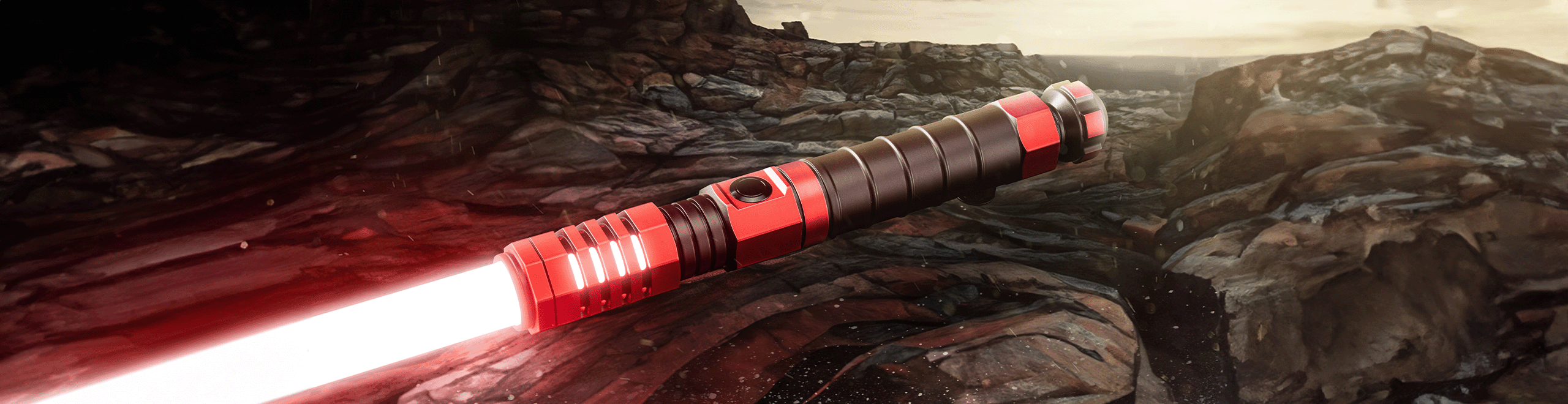 Vahlken custom lightsaber with Neopixel technology for vibrant lighting effects
