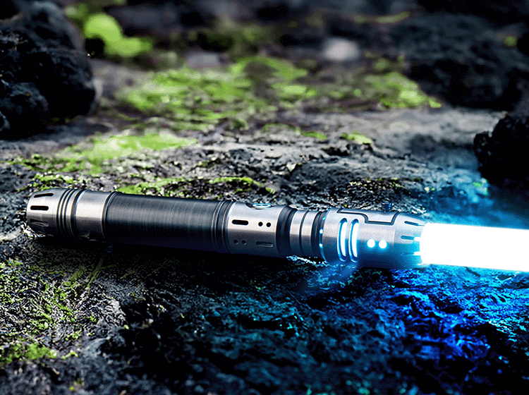 Vektra custom lightsaber with signature light ring and Neopixel technology