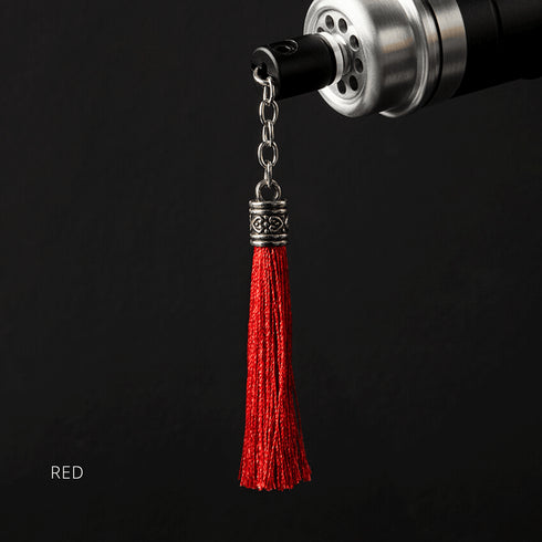 Ornate Tassel Silver Black - Sabertrio