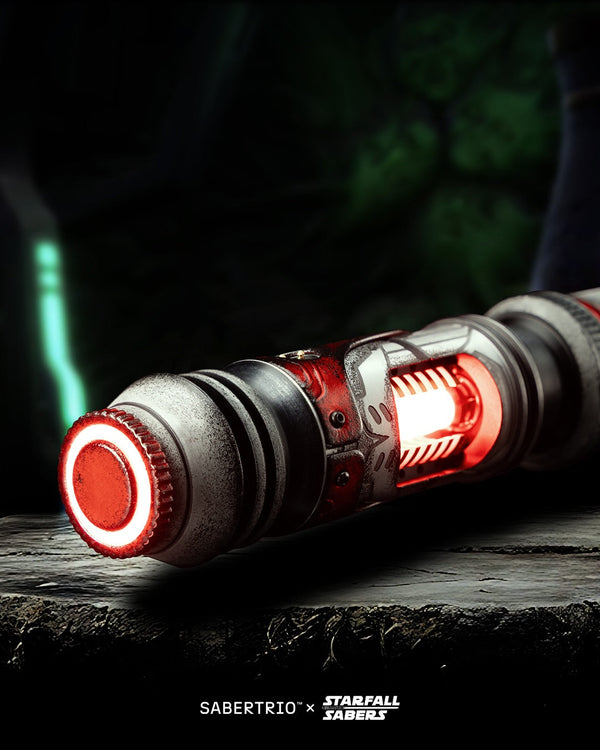 Darth Sidious-inspired custom neopixel lightsaber