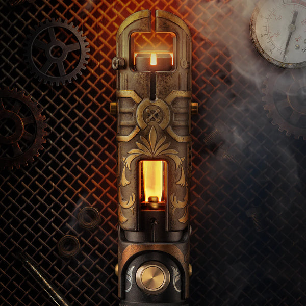 Exposed Kyber crystal custom neopixel lightsaber with acid etching