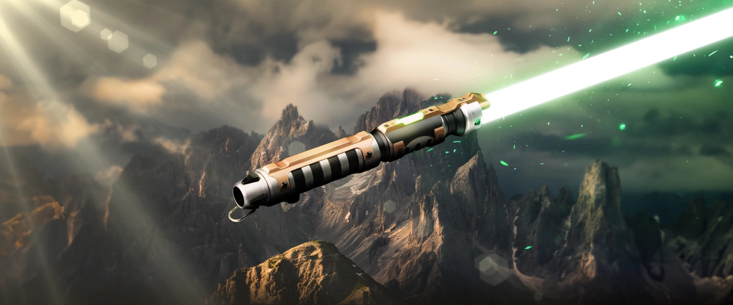 Artalus custom lightsaber with Neopixel technology and customizable hilt and blade options