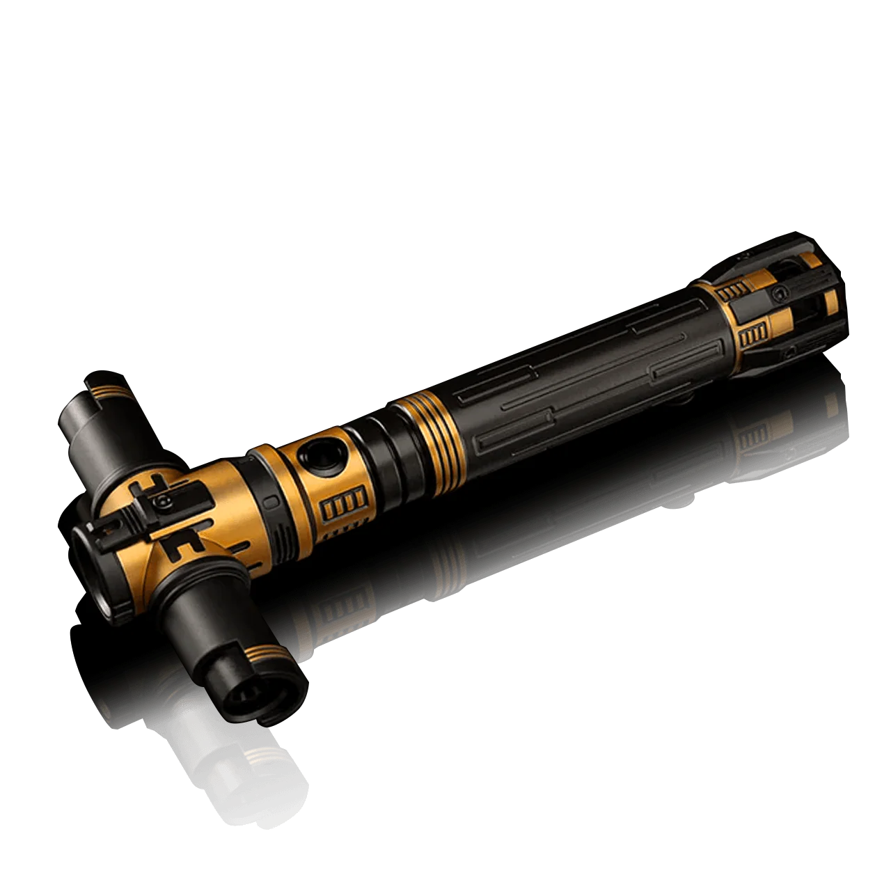 Krosgaard custom lightsaber with Neopixel technology and iconic side blades