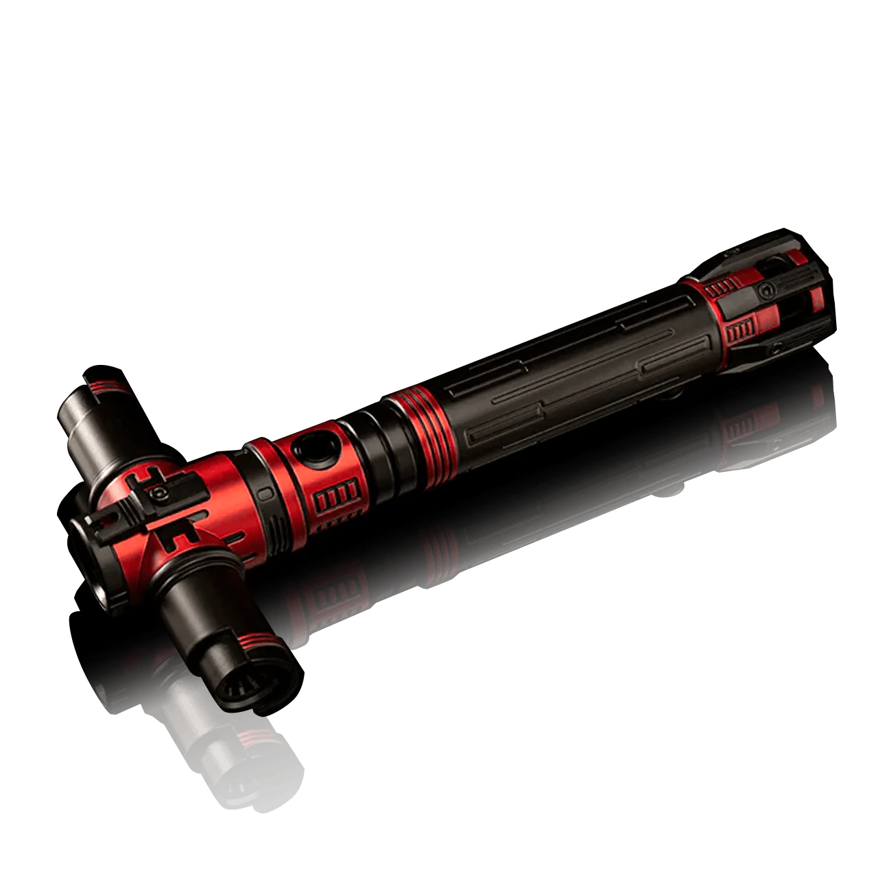 Krosgaard custom lightsaber with Neopixel technology and iconic side blades