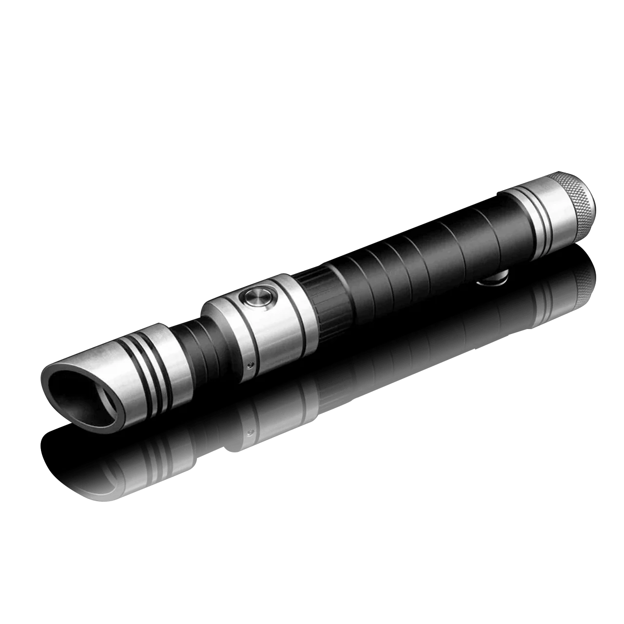 Skylar custom lightsaber with slanted emitter, triple vents, and unique grip design