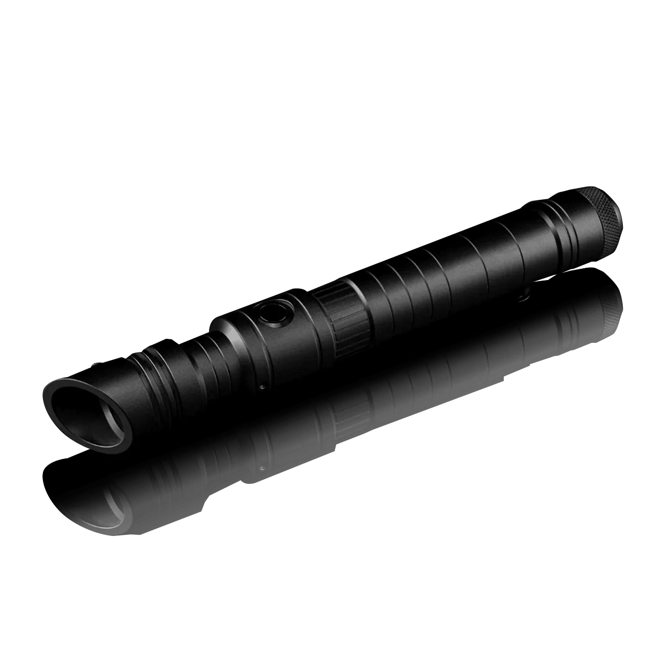 Skylar custom lightsaber with slanted emitter, triple vents, and unique grip design