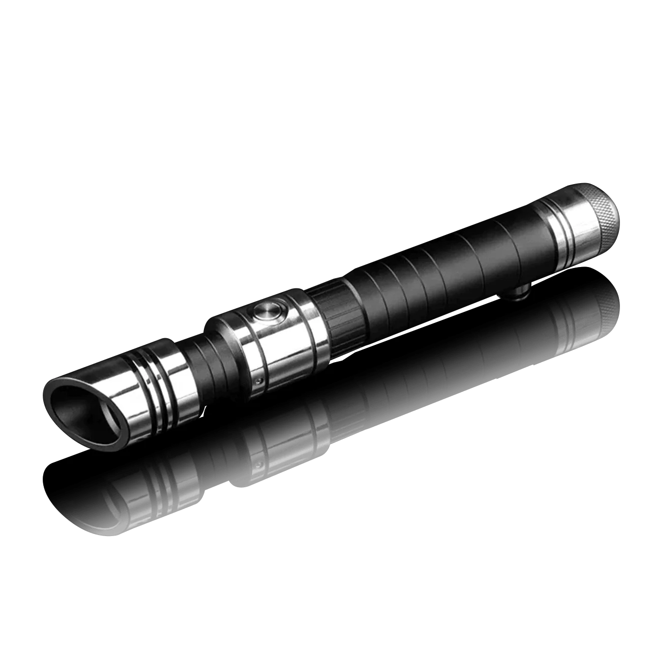 Skylar custom lightsaber with slanted emitter, triple vents, and unique grip design