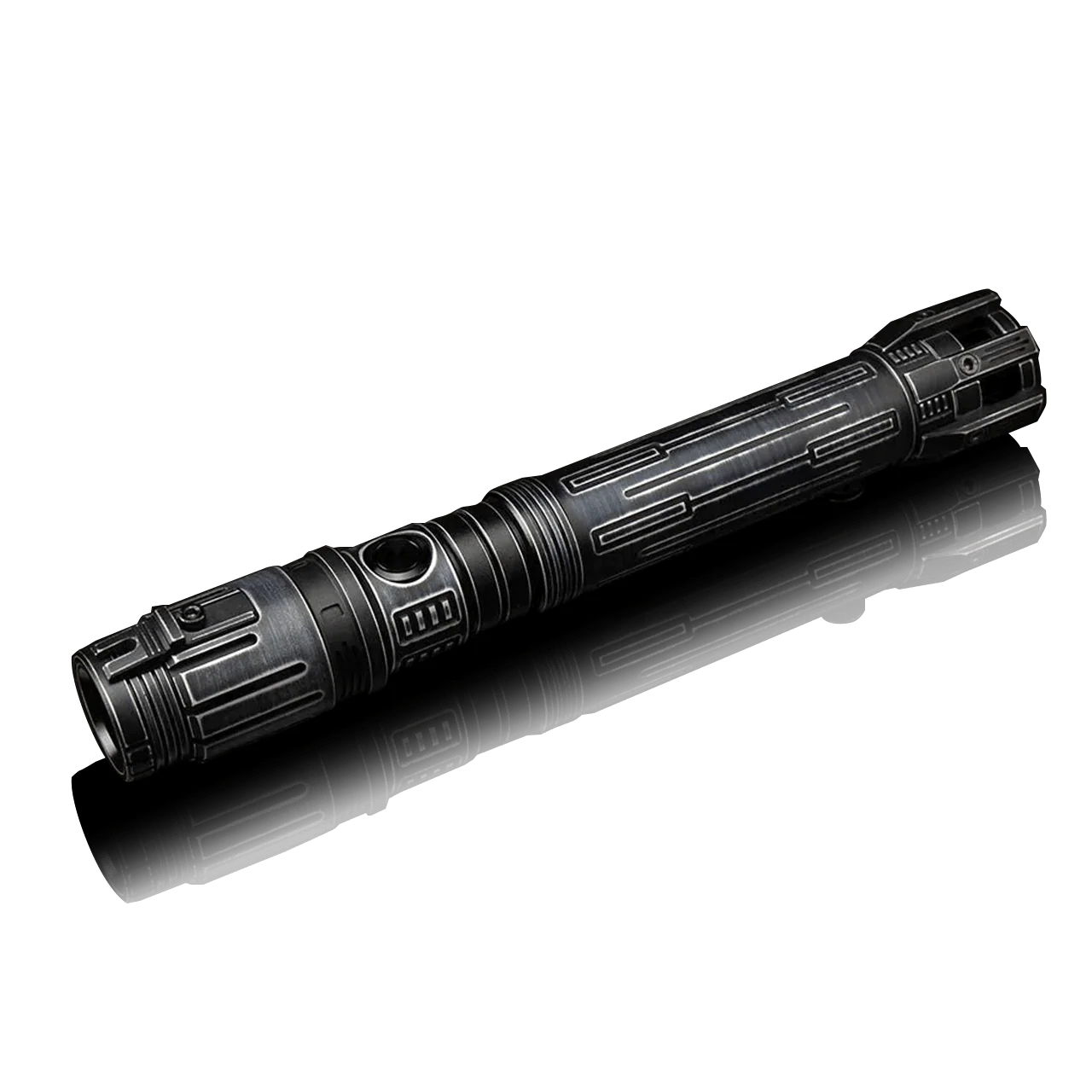 Sologaard custom lightsaber with Neopixel technology and twelve machined pieces