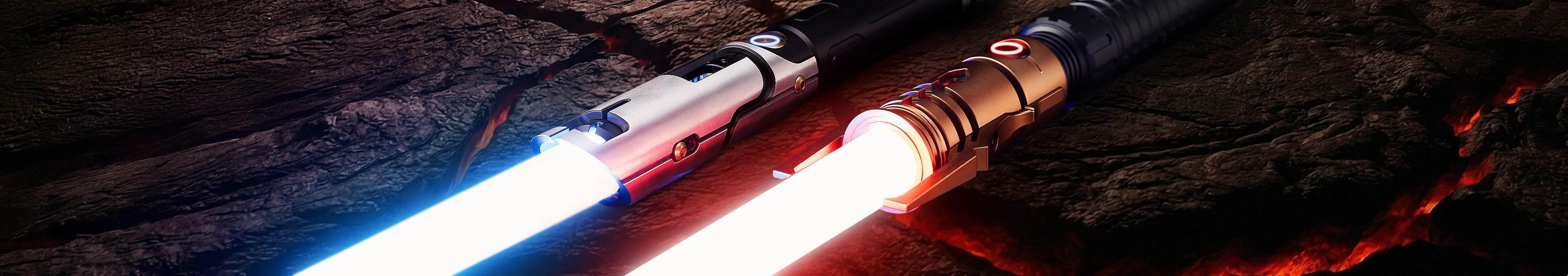 Custom lightsaber with personalized hilt and Neopixel blade for advanced customization