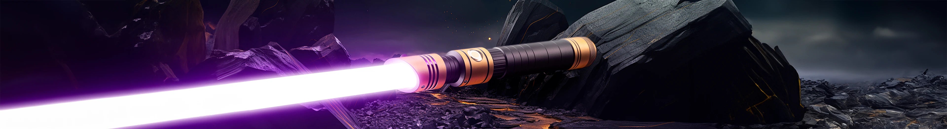 Skylar custom lightsaber with slanted emitter, triple vents, and unique grip design