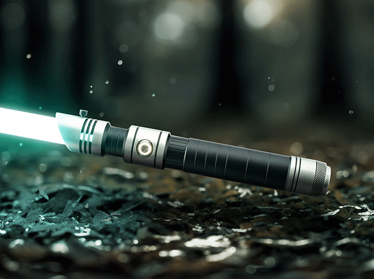 カスタムライトセーバー sabertrio Skylar Sabertrio | Skylar Custom Lightsaber with Unique Grip & Design
