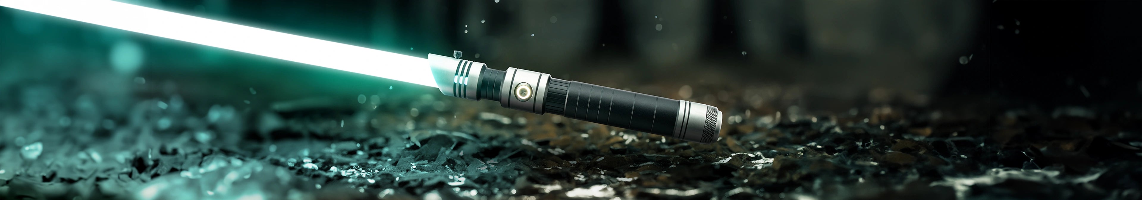 Skylar custom lightsaber with slanted emitter, triple vents, and unique grip design