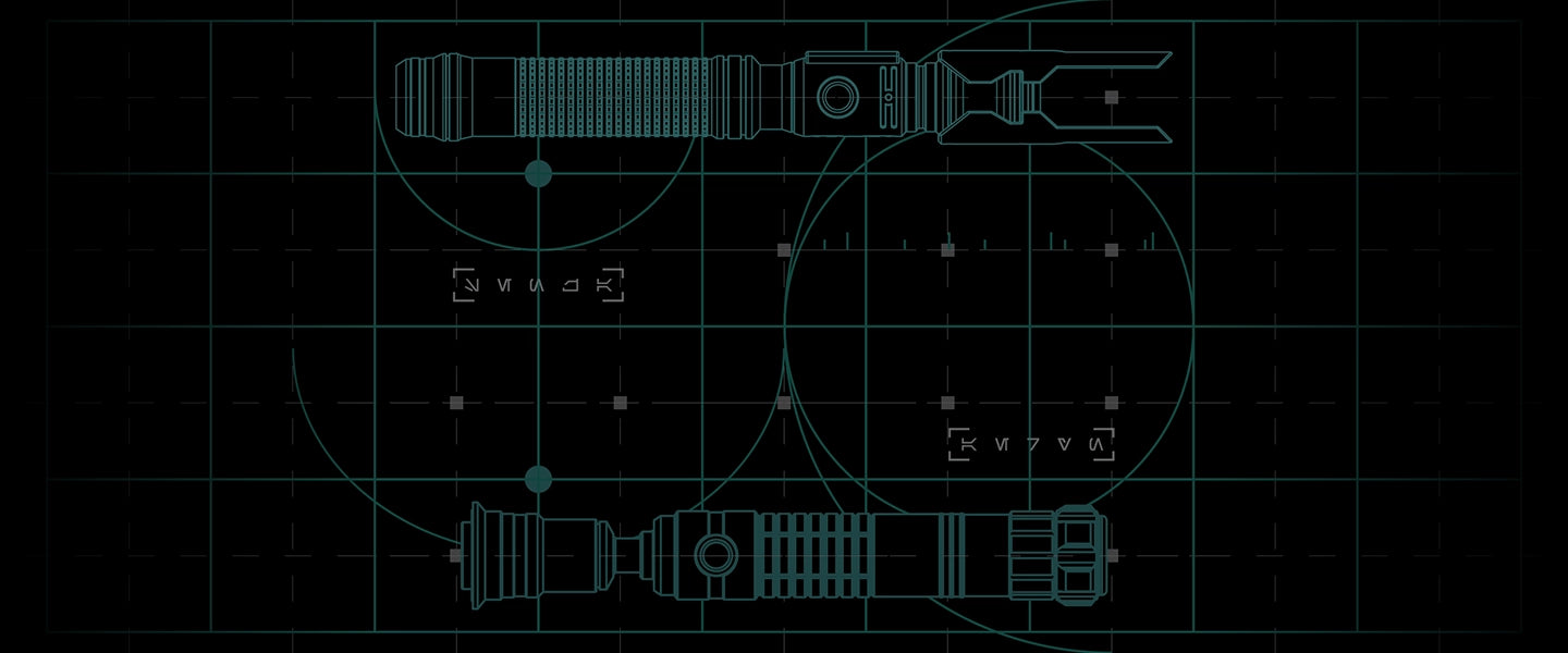 Sabertrio user guide for safely recharging custom lightsabers and avoiding damage to the soundboard.