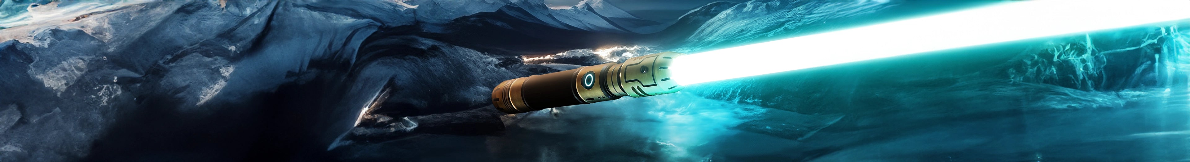 Vektra custom lightsaber with signature light ring and Neopixel technology