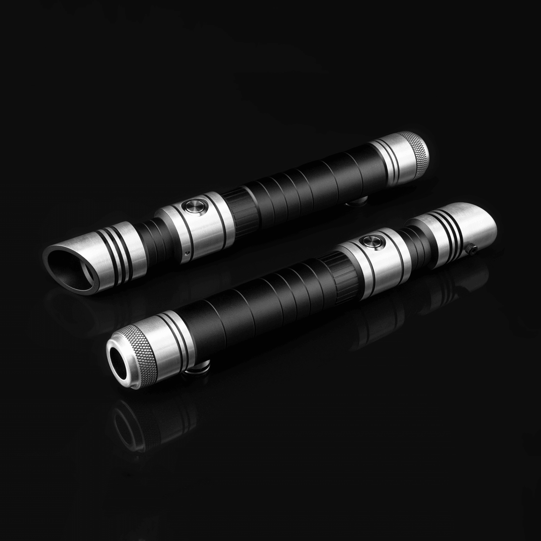 カスタムライトセーバー sabertrio Skylar FX Skylar Brushed Silver Black – Sabertrio