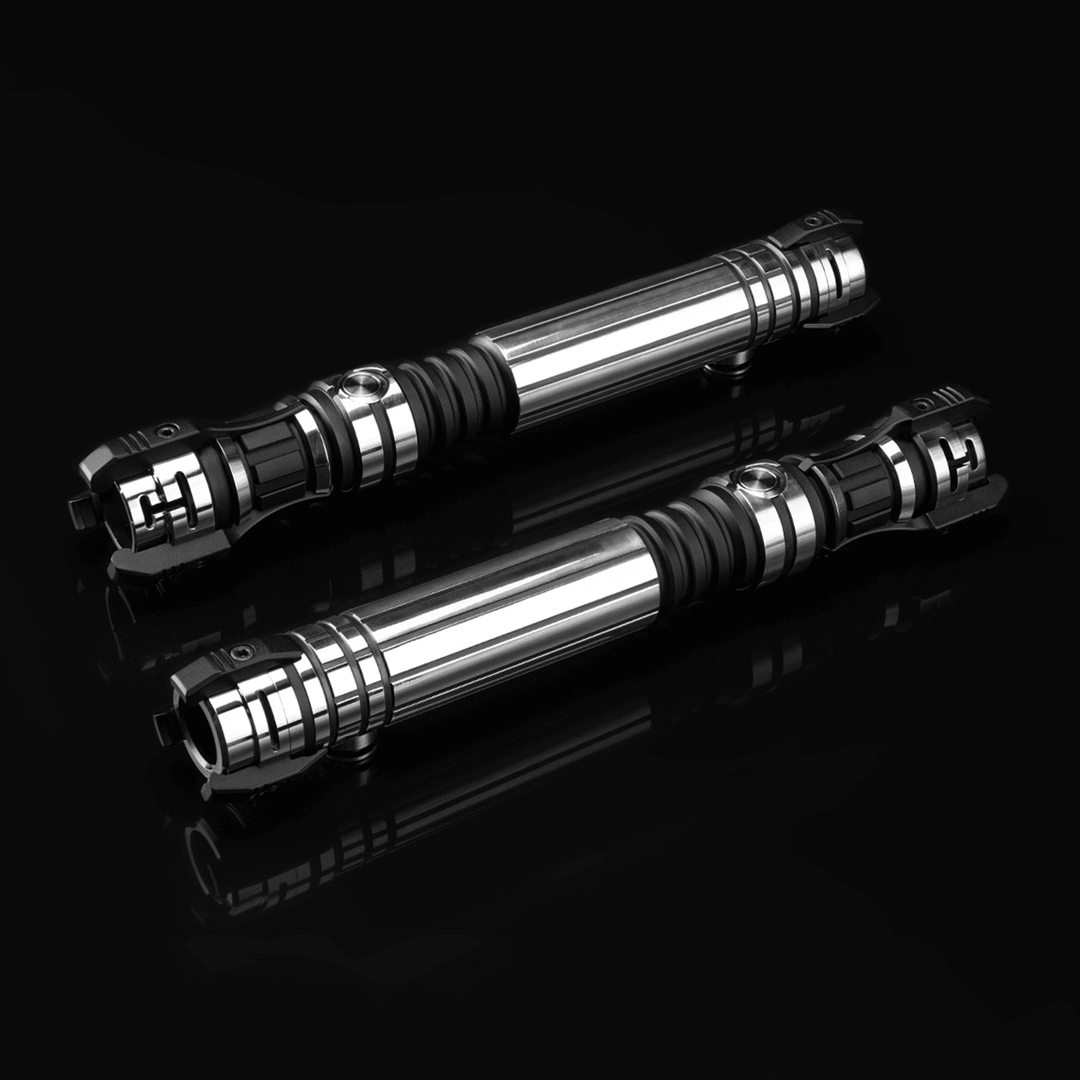 Neo Reaver (Mirrored Silver Black) – Neopixel Lightsaber | Sabertrio
